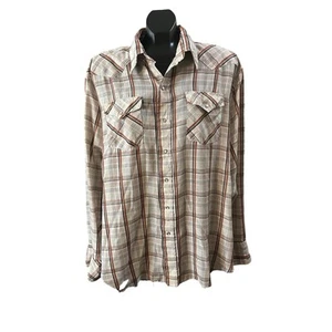 Camisa a Presión Vintage Panhandle Slim Western Pearl - Talla XL - Imagen 1 de 11