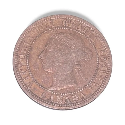 1882 H Canadian Canada Large Penny RB Red Brown !! - Image 1 of 2
