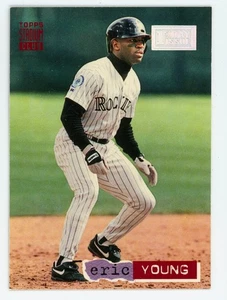 1994 Topps Stadium Club Eric Young 1st First Day Issue #72 Rockies - Picture 1 of 1
