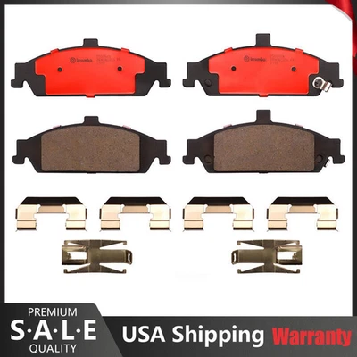 Juego de pastillas de freno delanteras NAO de cerámica para Chevy Malibu Oldsmobile Cutlass Alero Brembo Foto 1 de 2