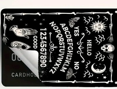 Pegatina de tarjeta de débito de crédito con tema de tablero Ouija bruja envío gratuito  Foto 1 de 2