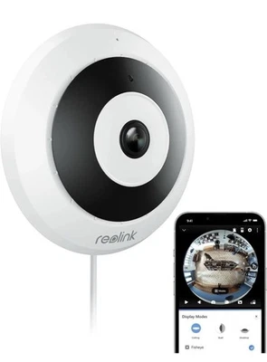 Reolink FE-W 360° Panoramic Indoor Fisheye Camera with 6MP - Image 1 of 4
