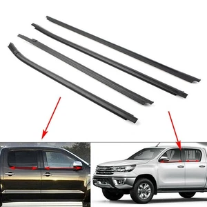 Nice WINDOW GLASS SEALS 4 DOOR BELT WEATHER STRIP Fits TOYOTA HILUX SR5 - Picture 1 of 12