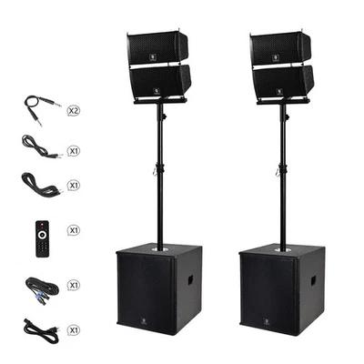 PRORECK CLUB 6000 DJ Speaker System 15 inch PA Subwoofer 6000W Line Array - Image 1 of 4