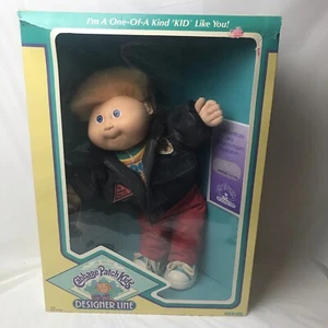 Coleco Cabbage Patch Kids Doll Designer Line Blonde Boy Bernard Victor Box VTG - Picture 1 of 9