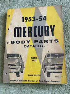 Used 1953-54 Mercury Body Parts Catalog 3741-54 - Picture 1 of 7