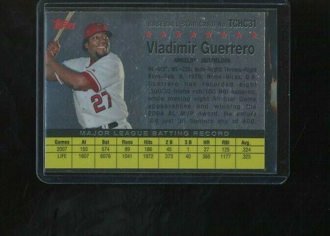  2008 TOPPS CHROME VLADIMIR GUERRERO HISTORY #TCHC31 - Image 1 of 2
