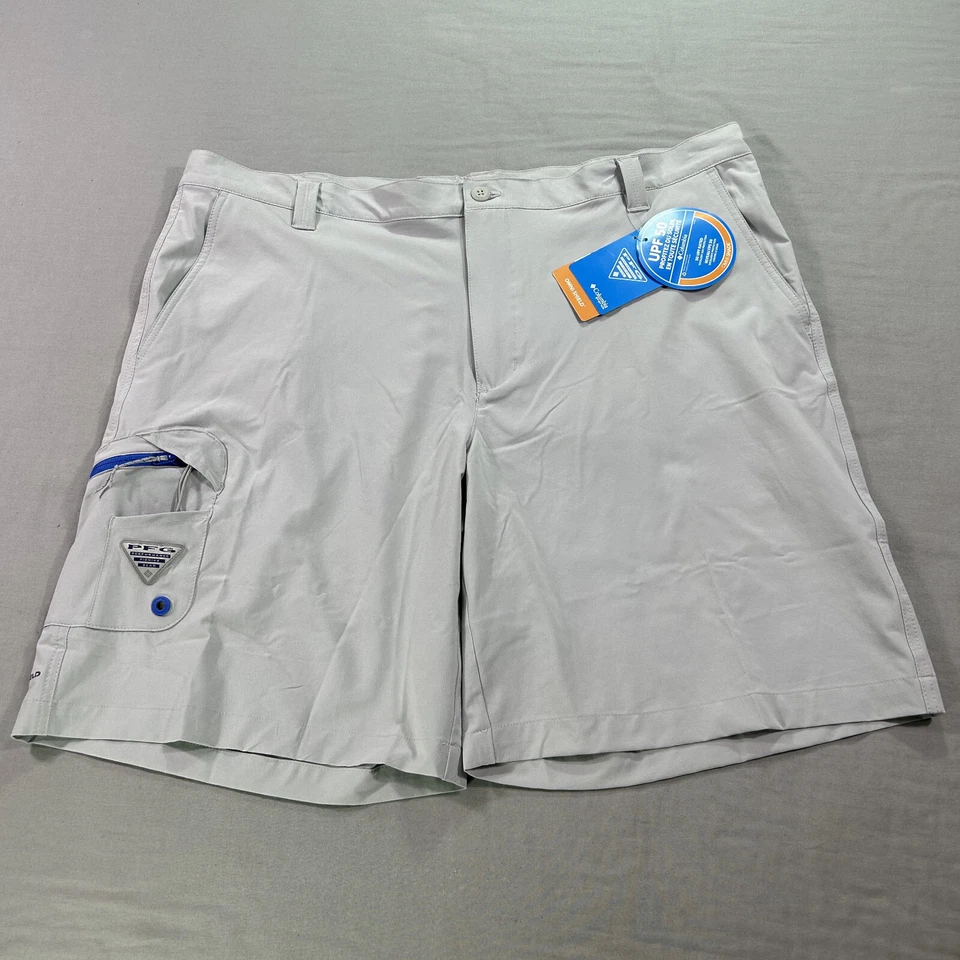 Columbia PFG Terminal Tackle Shorts Mens 30 Beige Tan 50 UPF Omni Shield