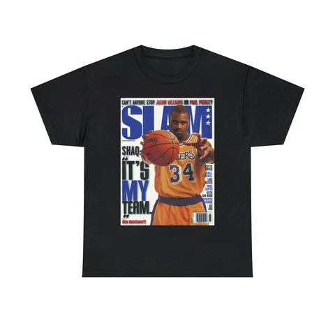 Shaquille O'Neal Los Angeles Lakers Slam Cover NBA Tee Shirt Cover