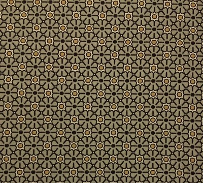 TELA DE TAPICERÍA JACQUARD ROBERT ALLEN POLKA FLORAL BEIGE TOSTADO PUNTOS POR YARDA 54"W Foto 1 de 4