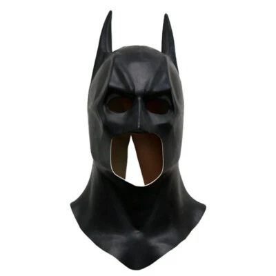 The Batman Masks Full Head Bruce Wayne Cosplay Superhero Mask Props Helmet Latex - Image 1 of 4
