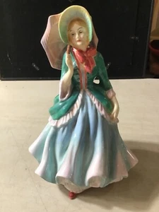 Rarissima statuina Paragon Fine Bone China Lady Patricia 7,75" abito verde - Foto 1 di 9