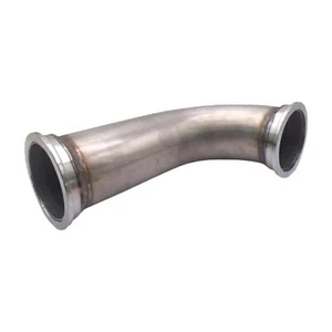 3in90 Degree Vband W/clamp Pipe Short Leg Universal Downpipe with Clamp Turbo - Picture 1 of 12