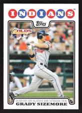 2008 Topps   Grady Sizemore #59 Cleveland Indians