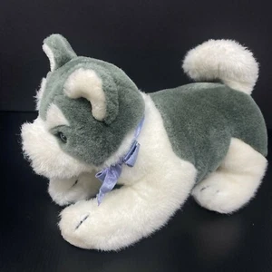 Peluche cane husky grigio bianco Summit Corp 1988 vintage - Foto 1 di 7