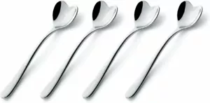 12er Set italienisches Design Löffel ALESSI für Delta herzförmige Demitasse Löffel 5" - Bild 1 von 2
