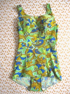 Maillot de Bain Piscine plage 80'S Pop Vintage Maeran Bagno Femme - 40 - Picture 1 of 7