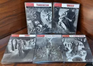 Mumie/Schwarze Lagune/Dracula/Frankenstein/Wolfsmann STEELBOOKS-mit HÜLLEN-NEU! - Bild 1 von 14