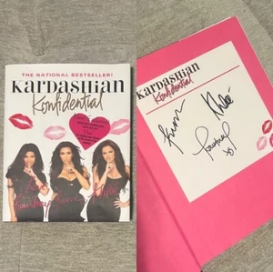 Kardashian Konfidential Signed By Kourtney Kim & Khloe HardcoverBook Autographed - Picture 1 of 15