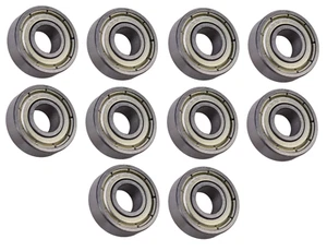 (10 Each) R4-ZZ Shielded Radial Ball Bearing 1/4 ID X 5/8 OD X 0.196" Wide - Picture 1 of 4