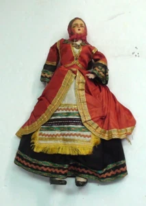 VINTAGE SOUVENIR GREEK DOLL IN FULL COSTUME 1960'S - Picture 1 of 5