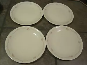 CORELLE 'ENGLISH BREAKFAST' B & B PLATES, SET OF (4), (3) SETS AVAILABLE, EUC - Picture 1 of 2