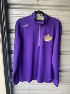 Reebok Center Ice Collection Los Angeles Kings NHL 1/2 Zip Jacket Purple Men's M - Picture 1 of 19