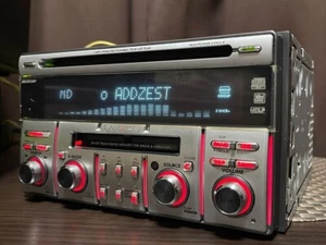 Clarion ADDZEST DMZ655MP 2Din Car Audio CD MD MP3 Player Metal Panel Tested - Picture 1 of 8
