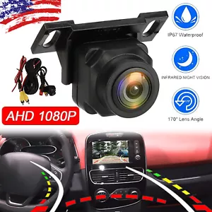 180º Car Rear View Backup Camera Reverse Parking CMOS Night Vision Waterproof US - Picture 1 of 12