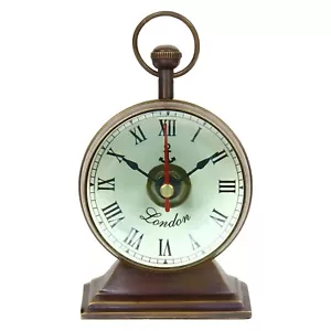 Vintage Maritime Small Table Watch Brass Table Clock Replica Handmade Gift - Picture 1 of 7