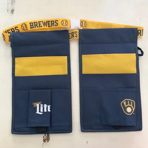 2022 MLB MILWAUKEE BREWERS TAILGATING TOOL BELT SGA MILLER  LITE  BEER HOLDER Cover