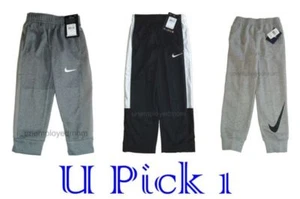 Nike Athletic Pants Long Sports Active little Boys Youth Warm Sweat Pant kids - Picture 1 of 11