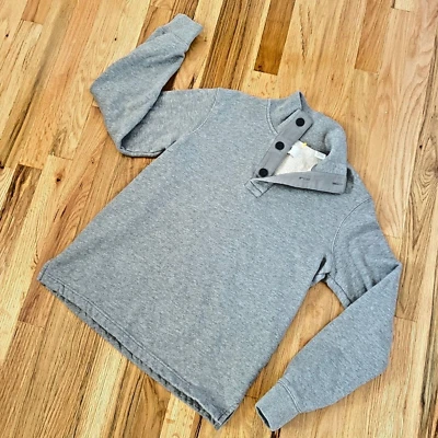 Jack Spade Gray cotton mock neck Half-button Knit Fashion Sweater Outerwear XS - Image 1 of 4