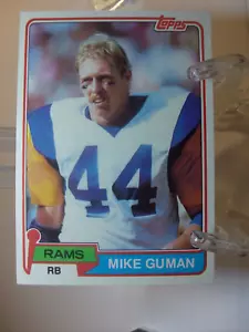1981 Topps Football Card #322 - Mike Guman radiocontrol - Los Angeles Rams (97799) - Imagen 1 de 2