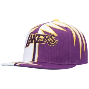 Los Angeles Lakers Mitchell & Ness Shockwave Snapback Gorra Gorra LA NBA - Totalmente Nueva - Imagen 1 de 5