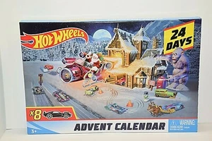 Hot Wheels 2018 Advent Calendar Mattel New In Box Sealed Santa Claus Sleigh - Picture 1 of 8
