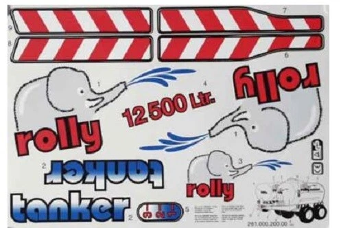 Rolly Toys Ersatzteile: Aufkleber für rolly Tanker Güllefass NEU