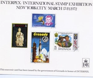 Tarjeta Interpex 1972 Grenada Scout Kennedy Apollo 15  - Imagen 1 de 1