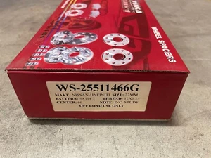 Ichiba WS-25511466G Hubcentric Version II Wheel Spacers 22mm 5x114.3 12x1.25 66. - Picture 1 of 1