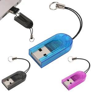 Micro SD Memory Card Reader USB Adapter for 128G Micro SD SDHC TF 480Mb PC UK - Picture 1 of 8