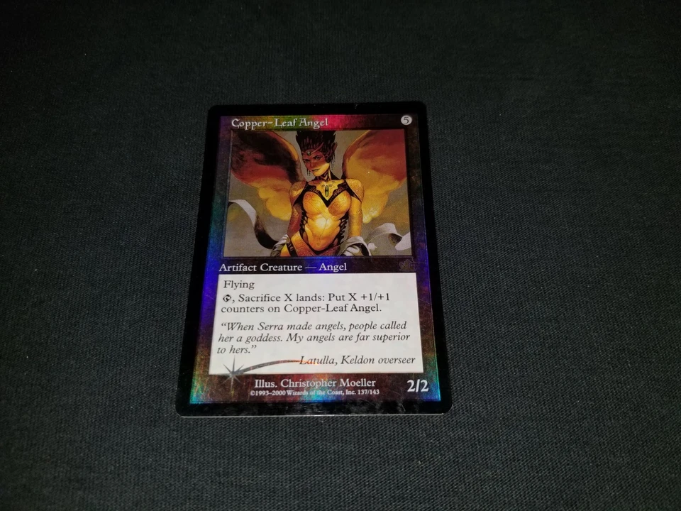 MTG 1x Prophecy rare artifact MP FOIL Copper-Leaf Angel - ships w/ tracking - Image 1 of 2