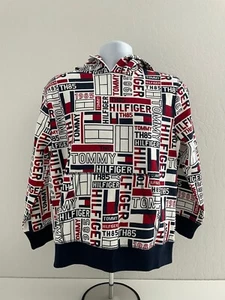 Tommy Hilfiger Boys Youth Size L Long Sleeve Pullover Hooded Sweatshirt - Picture 1 of 8
