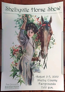2000 original Shelbyville TN Horse Show Poster Shelby County Tennessee 20x28 - Picture 1 of 6