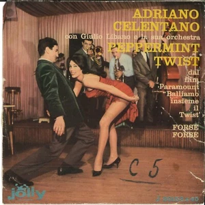 ADRIANO CELENTANO PEPPERMINT TWIST DISCO VINILE 45 GIRI 7 " - Picture 1 of 2