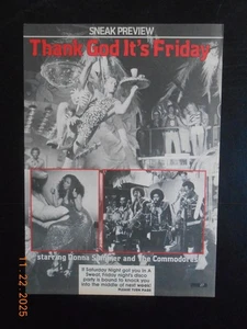 1978 Thank God It's Friday Filmfoto AD Donna Summer The Commodores Ray Vitte - Bild 1 von 3