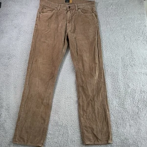 J.Crew Para Hombres 33x31 Marrón Pana Recto Calce Relajado Carrera Informal Preppy - Imagen 1 de 11