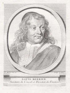 Claude Mellan / Louis Berryer incisione ritratto incisione Kupferstich 1667 - Foto 1 di 1