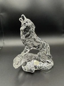 Wonders Of The Wild 24% Lead Crystal Wolf Figurine Germany - Picture 1 of 9