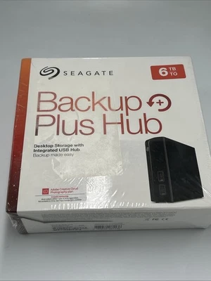 Seagate Backup plus Hub 6TB Desktop Storage with Integrated USB Hub (Sealed) - Image 1 of 4