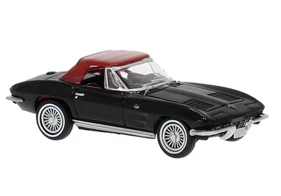 Brekina 18025 1:87 H0 Chevrolet Corvette C2 Cabrio 1962 schwarz NEU OVP 2025 - Bild 1 von 2